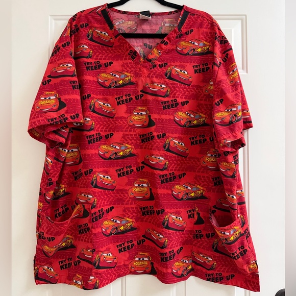 Disney Other - Disney Cars Scrub top
